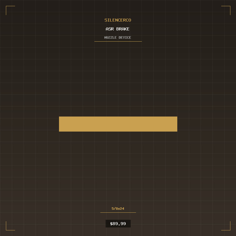 SilencerCo ASR Muzzle Brake 5/8x24 - Buy Online